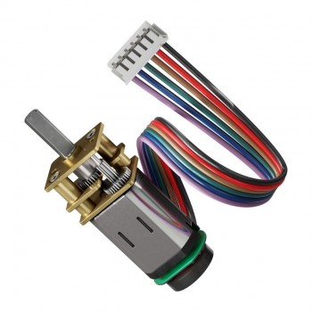 Single Phase N20 6V 600RPM Micro Metal Gear Motor With Encoder